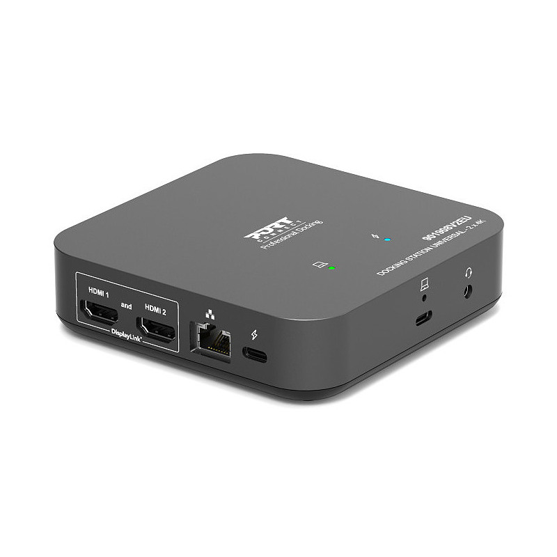 Port Designs Station d'accueil bureau 2 x 4K USB-C 10 périphériques 85W