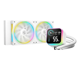 DeepCool LQ240 White Processeur Kit de refroidissement du liquide 12 cm Blanc 1 pièce(s)