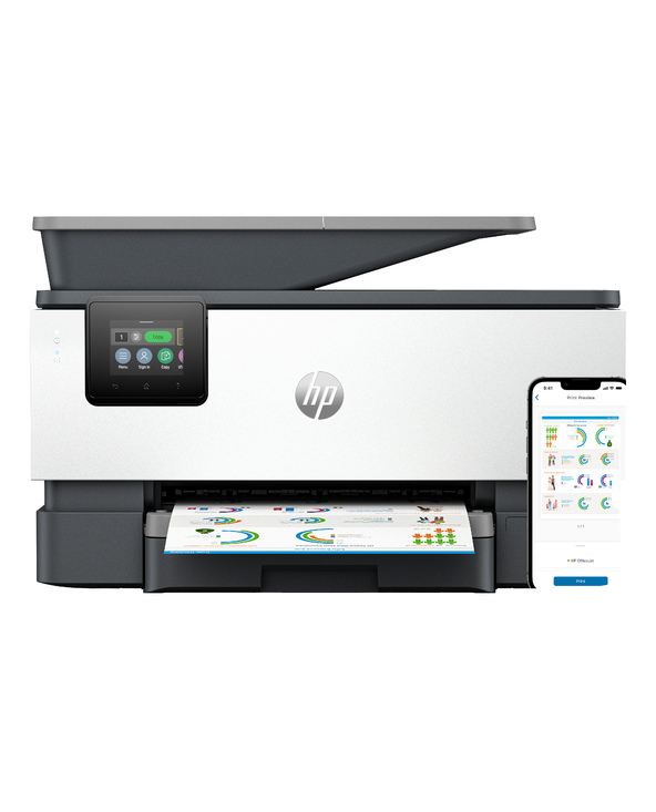 HP OfficeJet Pro 9120B SANS FIL ALL-IN-ONE COULEUR IMPRIMANTE, IMPRESSION RECTO-VERSO COPIEUR, SCANNER A jet d'encre thermique A