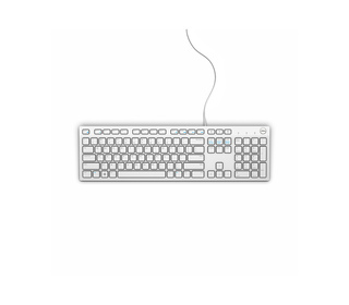 DELL Clavier filaire - KB216 - États-Unis international (QWERTY) - blanc