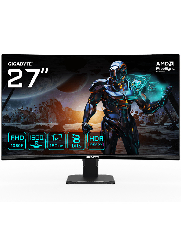 GIGABYTE 27" LED Full HD 1 ms Noir