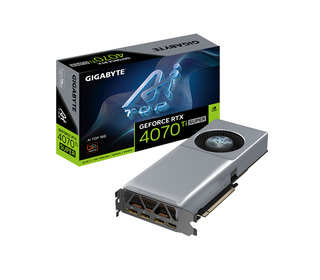 GIGABYTE GeForce RTX 4070 Ti SUPER AI TOP 16G Carte Graphique - 16GB GDDR6X, 256bit, PCI-E 4.0, 2610MHz Core Clock, 3xDisplayPor