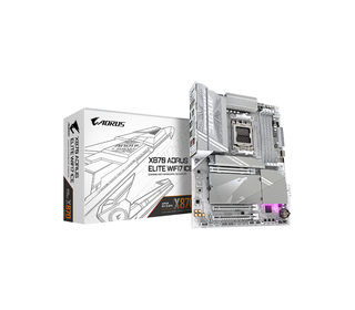 GIGABYTE X870 AORUS ELITE WIFI7 ICE Carte Mère - Prend en charge les processeurs AMD Ryzen 9000, 16+2+2 phases VRM numérique, ju