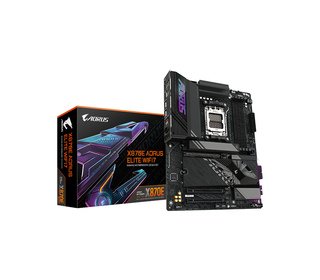 GIGABYTE X870E AORUS ELITE WIFI7 Carte Mère - Prend en charge les processeurs AMD Ryzen 9000, 16+2+2 phases VRM numérique, jusqu