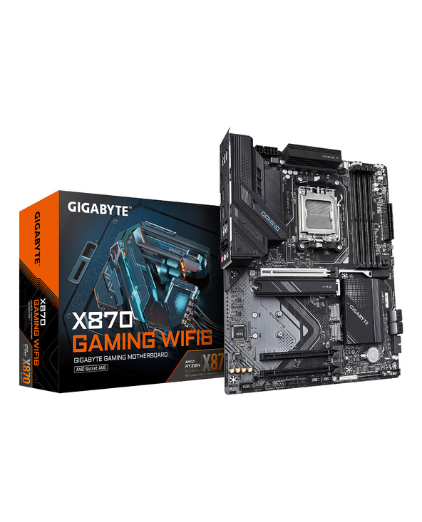 GIGABYTE X870 GAMING WIFI6 Carte Mère - Prend en charge les processeurs AMD Ryzen 9000, 8+2+2 phases VRM, jusqu'à 8000MHz DDR5 (