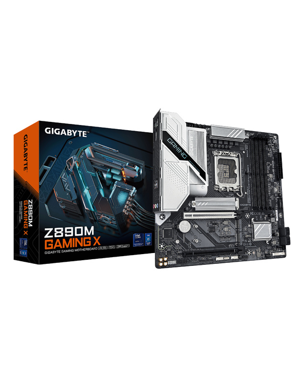 GIGABYTE Carte mère Z890M GAMING X - Prend en charge les processeurs Intel Core Ultra (Série 2), VRM à 8+1+2 phases, jusqu'à 880