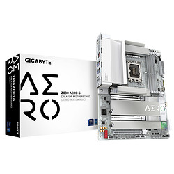 GIGABYTE Carte mère Z890 AERO G - Prend en charge les processeurs Intel Core Ultra (Série 2), VRM à 16+1+2 phases, jusqu'à 8800M