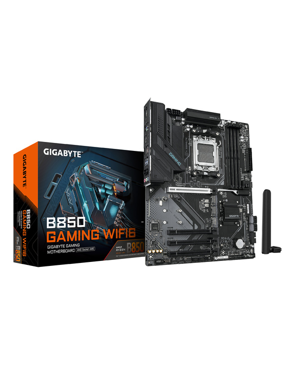 GIGABYTE B850 GAMING WIFI6 Carte Mère - AMD Ryzen 9000 Series CPUs, VRM numérique 6+2+2 phases, jusqu'à 8200MHz DDR5 (OC), 1xPCI