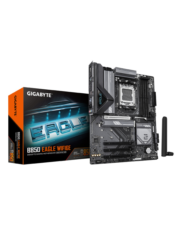 GIGABYTE B850 EAGLE WIFI6E Carte Mère - AMD Ryzen 9000 Series CPUs, VRM numérique 8+2+2 phases, jusqu'à 8200MHz DDR5 (OC), 1xPCI
