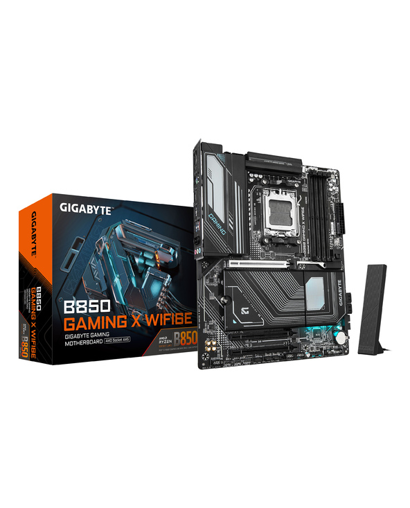 GIGABYTE B850 GAMING X WIFI6E Carte Mère - AMD Ryzen 9000 Series CPUs, VRM numérique 12+2+2 phases, jusqu'à 8200MHz DDR5 (OC), 1