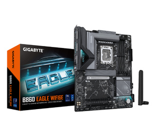 GIGABYTE B860 EAGLE WIFI6E Carte mère - Processeurs Intel Core Ultra, VRM 12+1+2+1 phases, jusqu'à 9066MHz DDR5, 1xPCIe 5.0 + 2x