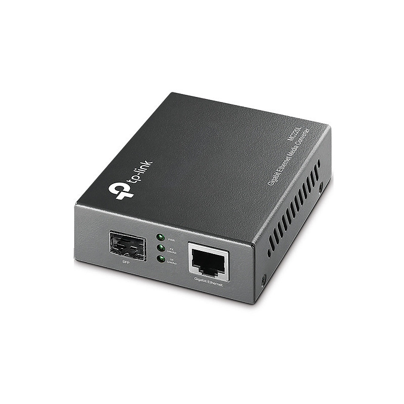 TP-Link MC220L convertisseur de support réseau 1000 Mbit/s Multimode, Monomode Noir