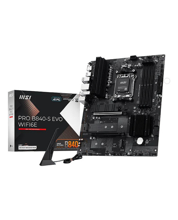 MSI Pro B840 EVO WIFI6E AMD B840 Emplacement AM5 ATX - vue 1