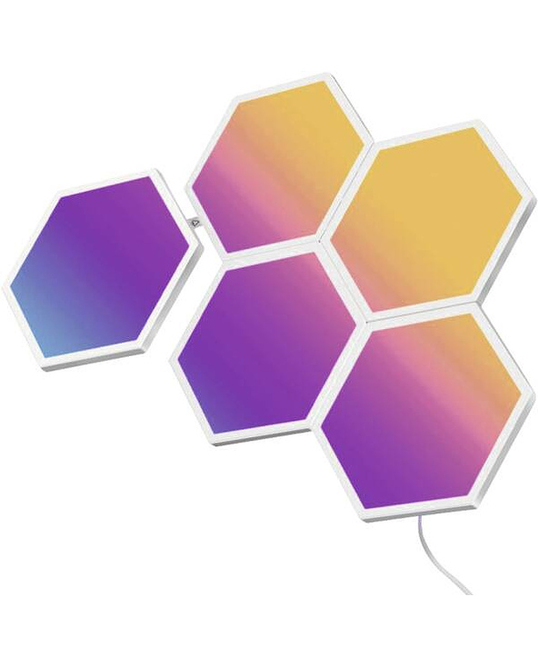Govee RGBIC Glide Hexa Light Panels 5 pcs Éclairage mural intelligent Wi-Fi/Bluetooth