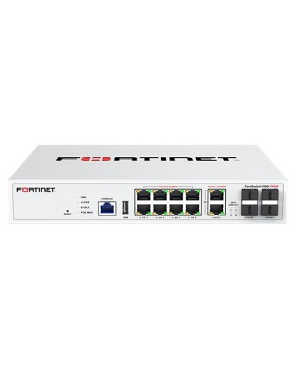 Fortinet FS-110G-FPOE commutateur réseau Géré L2 10G Ethernet (100/1000/10000) Connexion Ethernet, supportant l'alimentation via
