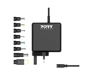 Port Designs 900093B-UK chargeur d'appareils mobiles Ordinateur portable, Universel Noir Secteur Intérieure