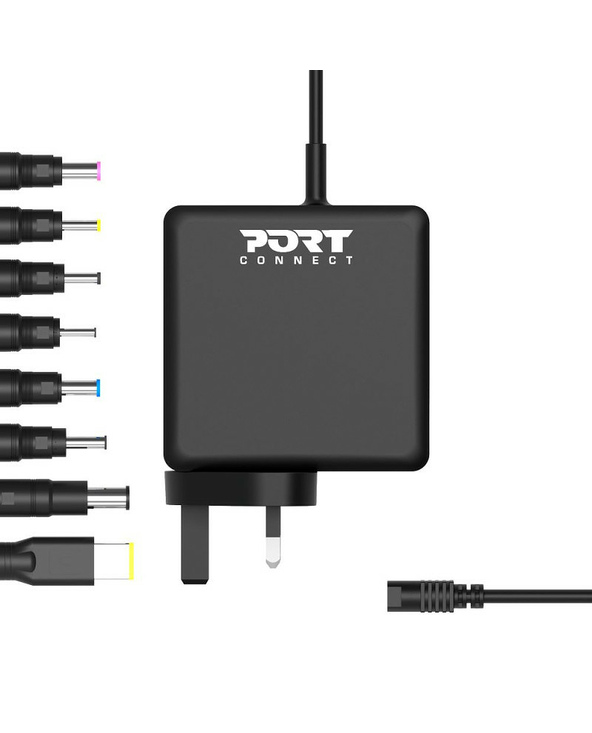 Port Designs 900093B-UK chargeur d'appareils mobiles Ordinateur portable, Universel Noir Secteur Intérieure