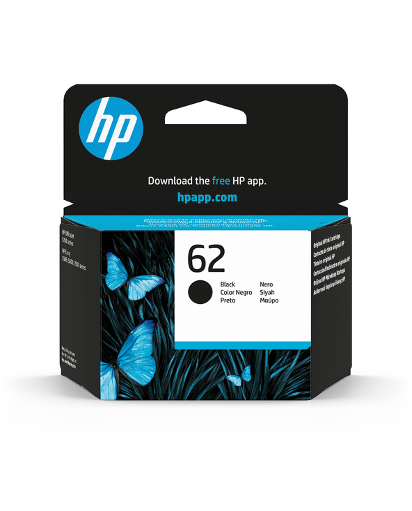 HP 62 cartouche d'encre noire authentique