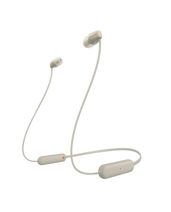 Sony WI-C100 Casque Sans fil Ecouteurs Appels/Musique Bluetooth Beige