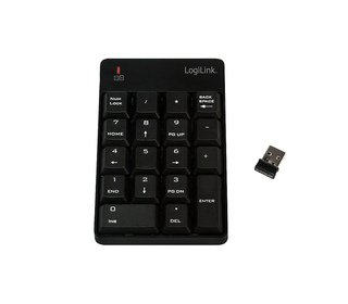 LogiLink ID0120 clavier numérique Ordinateur portable RF sans fil Noir
