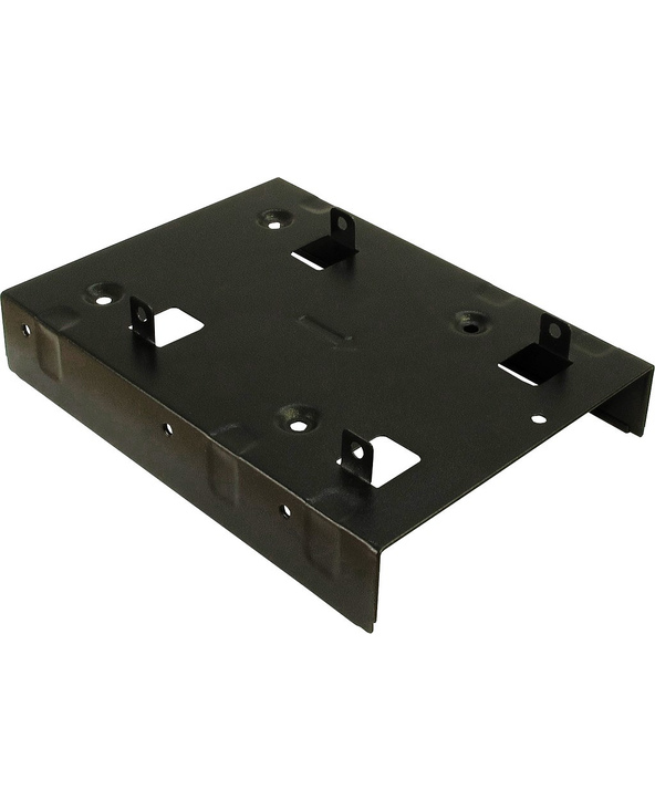 Inter-Tech 88885232 Obturateur de baie de lecteur 2x 2,5" Panneau de façade Noir