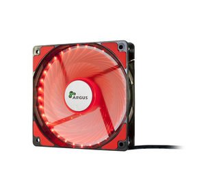 Inter-Tech L-12025 Boitier PC Ventilateur 12 cm Noir, Rouge