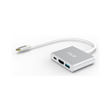 Inca ITPC-04T hub & concentrateur USB Type-C 5000 Mbit/s Argent, Blanc
