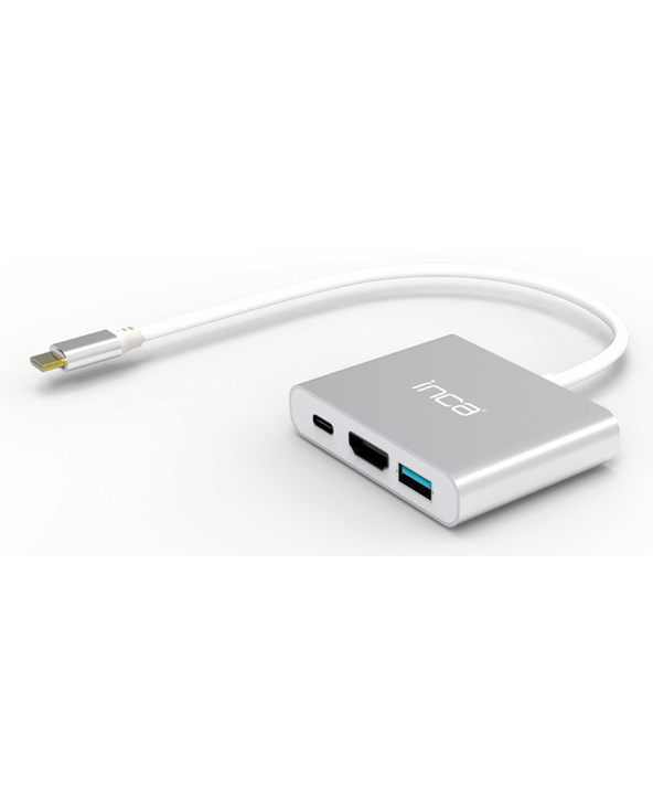 Inca ITPC-04T hub & concentrateur USB Type-C 5000 Mbit/s Argent, Blanc