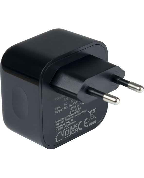 Inter-Tech PD-2036 Smartphone Noir Secteur Intérieure