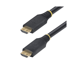 StarTech.com Câble HDMI Haute Vitesse de 15 m avec Connecteurs à Verrouillage, 4K 60 Hz/1440p 144 Hz, HDR10/HDCP 2.2/ARC, 18 Gbp