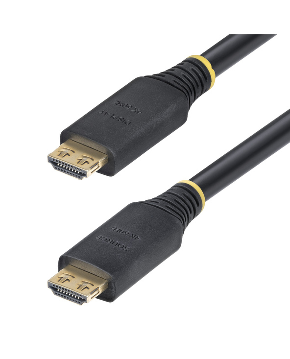 StarTech.com Câble HDMI Haute Vitesse de 15 m avec Connecteurs à Verrouillage, 4K 60 Hz/1440p 144 Hz, HDR10/HDCP 2.2/ARC, 18 Gbp