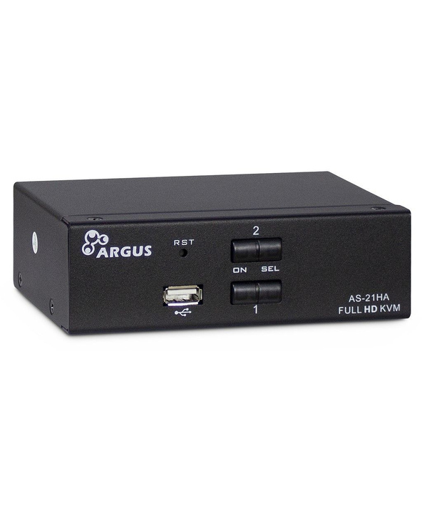 Inter-Tech AS-21HA HDMI commutateur écran, clavier et souris Noir