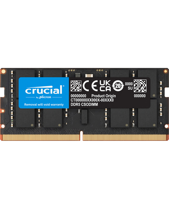 Crucial CT32G64C52CS5 32 Go 1x32 Go DDR5 6400 MT/s 262-pin SO-DIMM