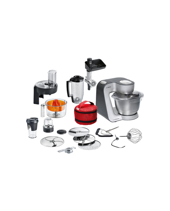 Bosch MUM59S81DE robot de cuisine 1000 W 3,9 L Noir, Acier inoxydable