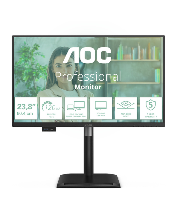 AOC 24P4CV 23.8" LED Full HD 4 ms Noir
