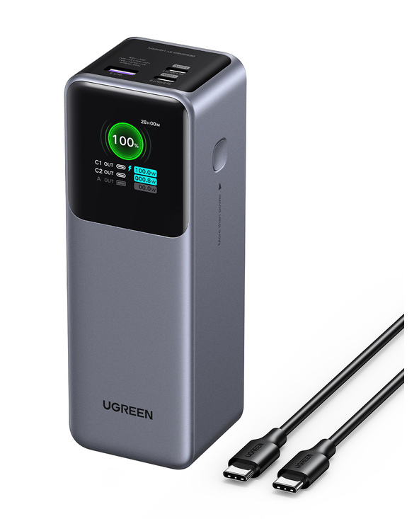 Ugreen 25000mAh 200W Fast Charging Powerbank Gris