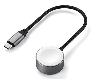 Satechi ST-QCAWM chargeur d'appareils mobiles Smartwatch Blanc, Gris USB Recharge sans fil Intérieure