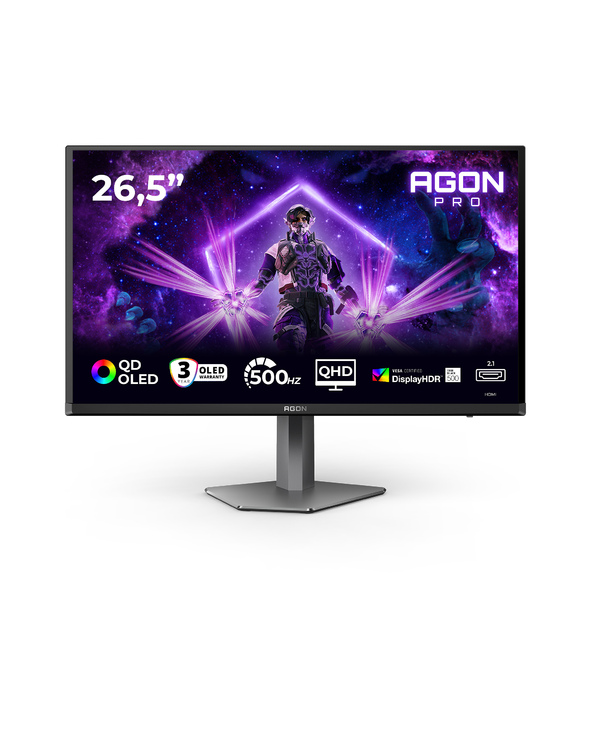 AOC AGON PRO AG276QKD2 26.5" QD-OLED Quad HD 0,03 ms Noir, Gris