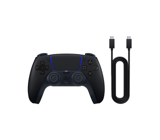 Sony Manette sans fil DualSense – Midnight Black + câble USB pour PC