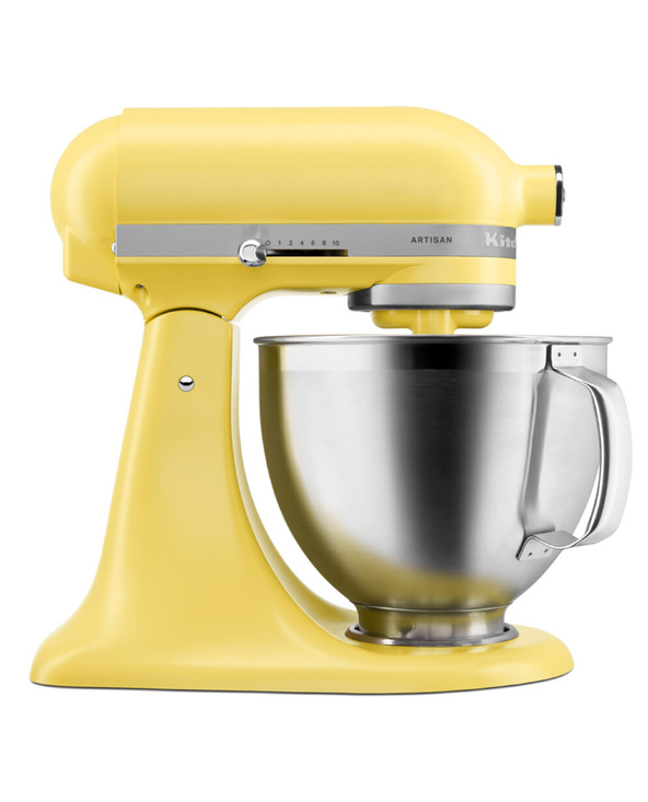 KitchenAid 5KSM195PSEBT mixeur Robot mixer 300 W Acier inoxydable, Jaune