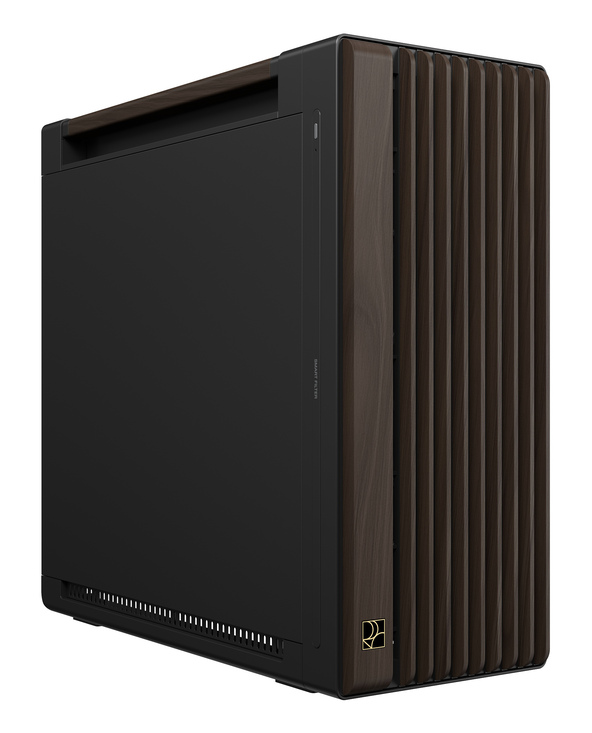 ASUS ProArt PA602 Wood Edition Modern Black - Metal Panel Midi Tower Noir, Bois