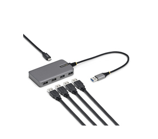 StarTech.com 5G4AC-USB-A-HUB hub & concentrateur USB 3.2 Gen 1 (3.1 Gen 1) Type-A 5000 Mbit/s Gris