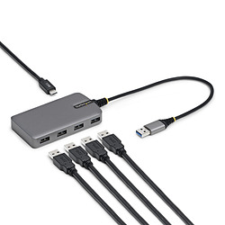 StarTech.com 5G4AC-USB-A-HUB hub & concentrateur USB 3.2 Gen 1 (3.1 Gen 1) Type-A 5000 Mbit/s Gris