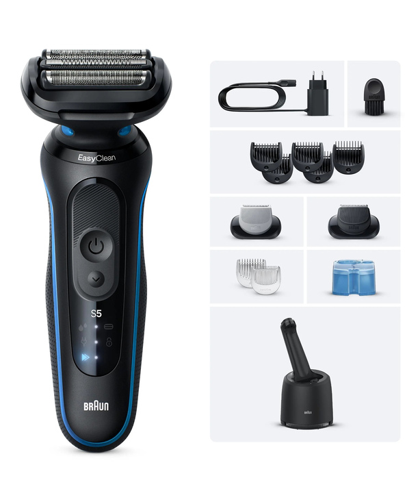 Braun 52-B7650cc Noir, Bleu