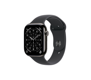 Apple Watch Series 11 OLED 46 mm Numérique 416x496 pixels Écran tactile 5G Titane Wifi GPS (satellite)