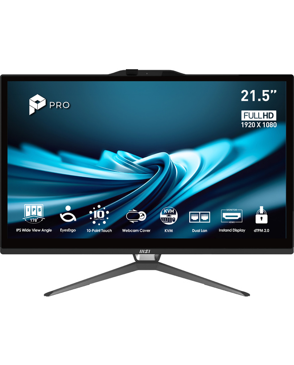 MSI Pro AP222T 14MA-613EU 21.5" I3 8 Noir 512 Go