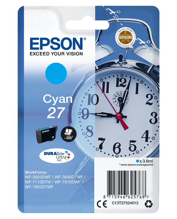 Epson Alarm clock Cartouche "Réveil" 27 - Encre DURABrite Ultra C