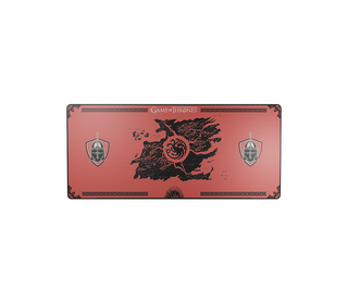 Lexip HBO Game of Thrones Tapis de souris de jeu Noir, Rouge
