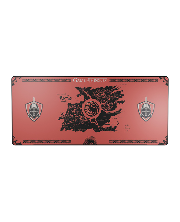 Lexip HBO Game of Thrones Tapis de souris de jeu Noir, Rouge
