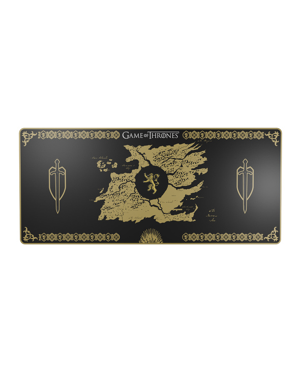 Lexip HBO Game of Thrones - Lannister Edition Tapis de souris de jeu Noir, Jaune